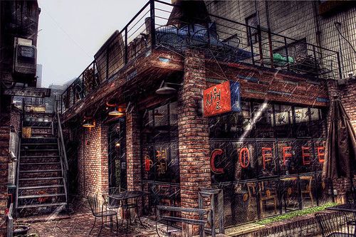Cool korean Coffee Shop