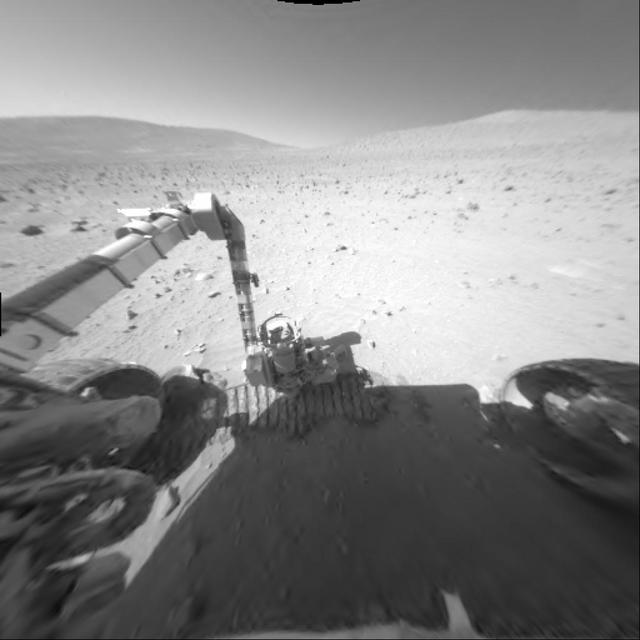 Mars Rover Studies Soil on Mars