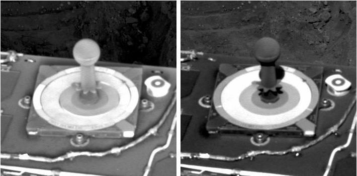 Frost on Mars Rover Opportunity